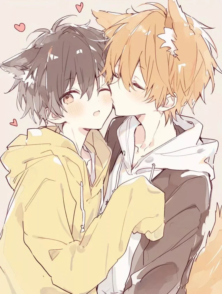 femboy PFP matching coordinated colors