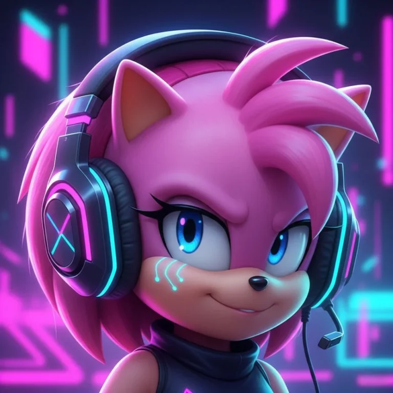 Amy Rose goth moody dramatic lighting
