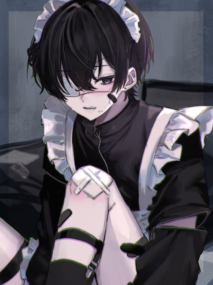 goth femboy PFP dark romantic
