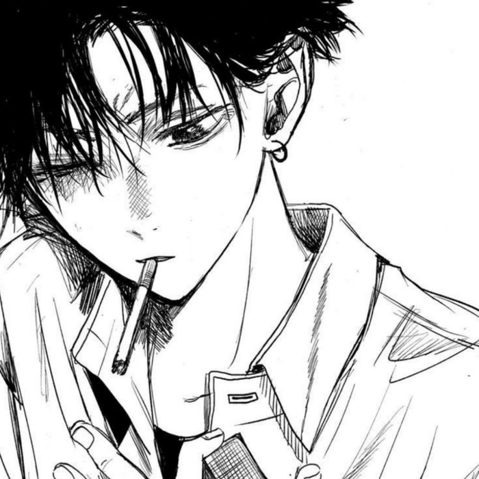 Romantic anime boy PFP style bridging cute and mature appeal