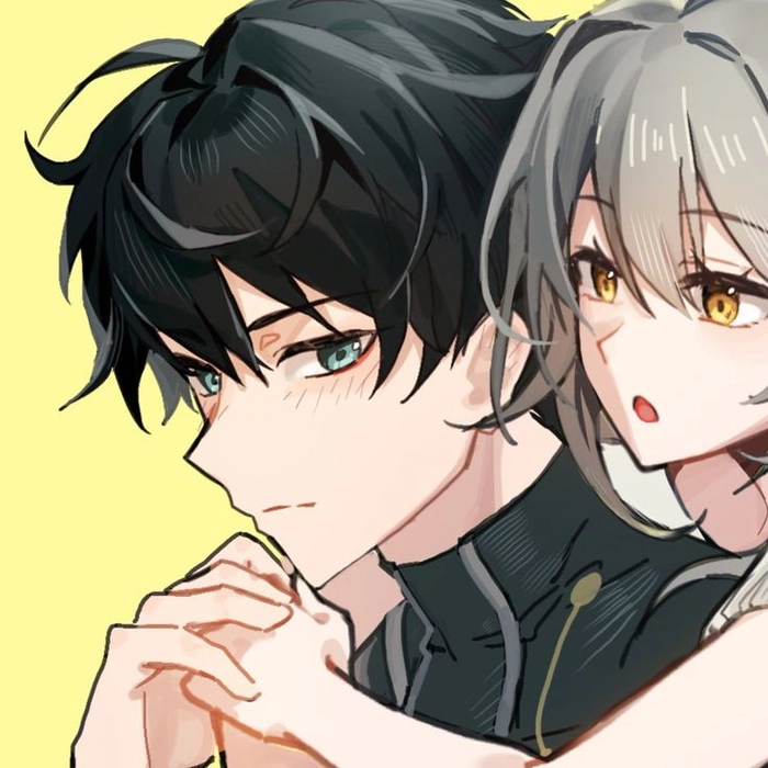 Charismatic hot anime boy PFP with seductive expression and centered composition