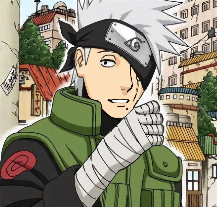 colored Kakashi manga PFP