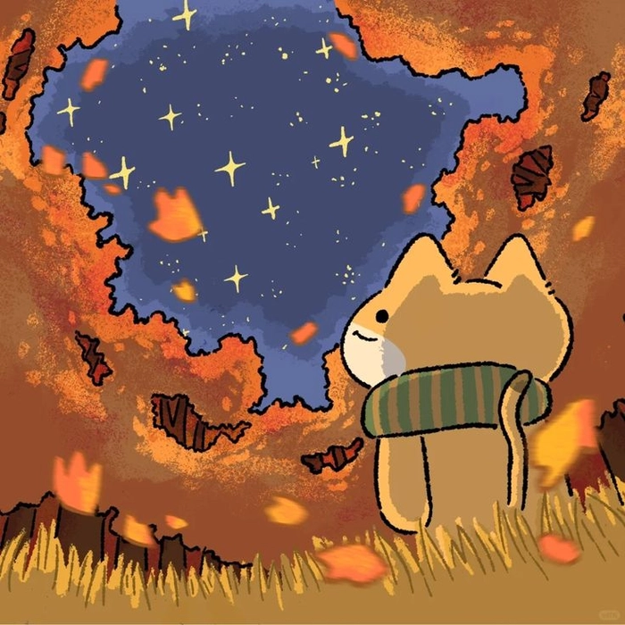 Muted orange aesthetic PFP with beige overlay