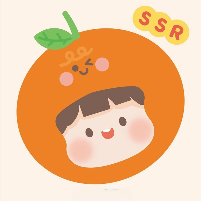 Bold orange PFP background with gradient tones
