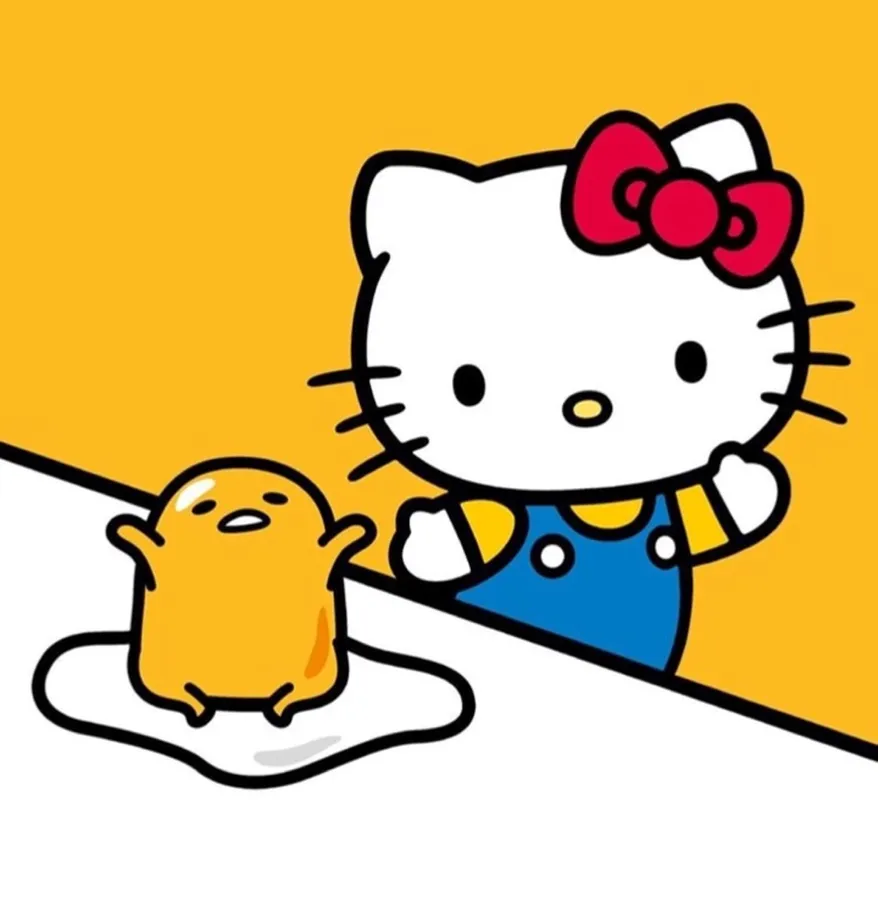 Cute orange profile picture with cozy illustration