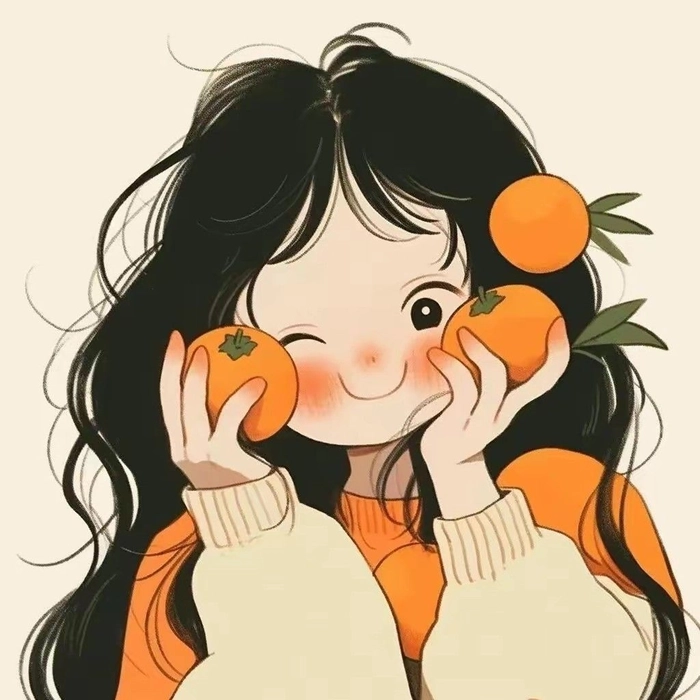 High contrast orange Discord PFP for dark mode