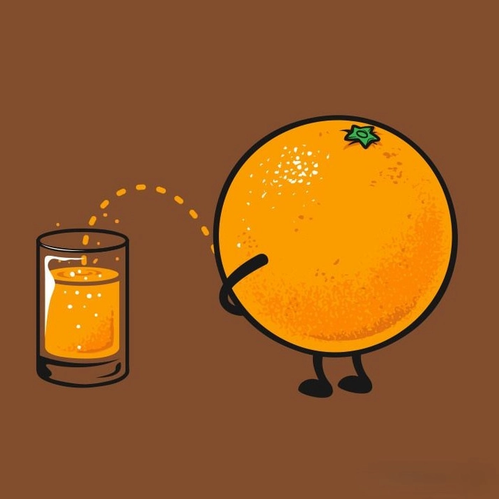 Orange GIF PFP with smooth color transition