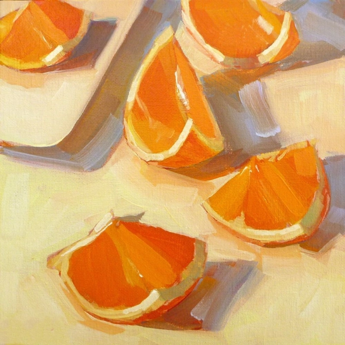 Creative orange PFP idea with paint splash texture