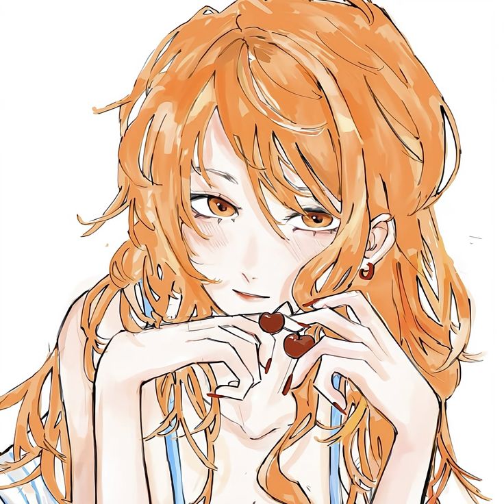 Styled orange PFP with clean Pinterest aesthetic