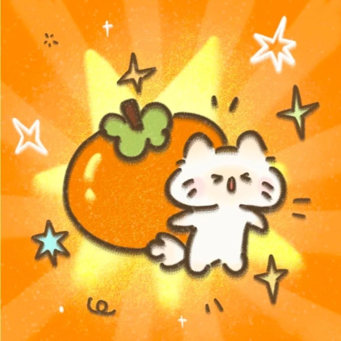 Single tone orange PFP with smooth texture