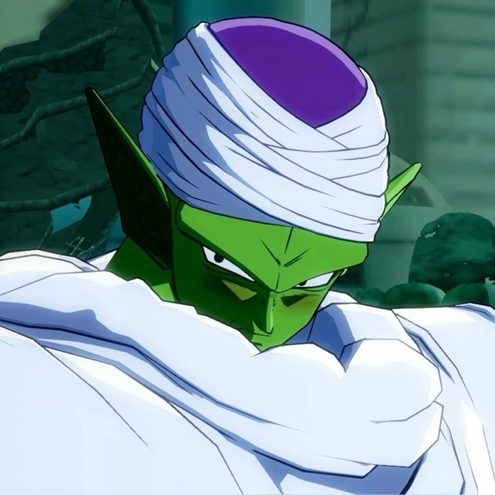 Piccolo aura PFP with subtle glow and calm energy field around the character