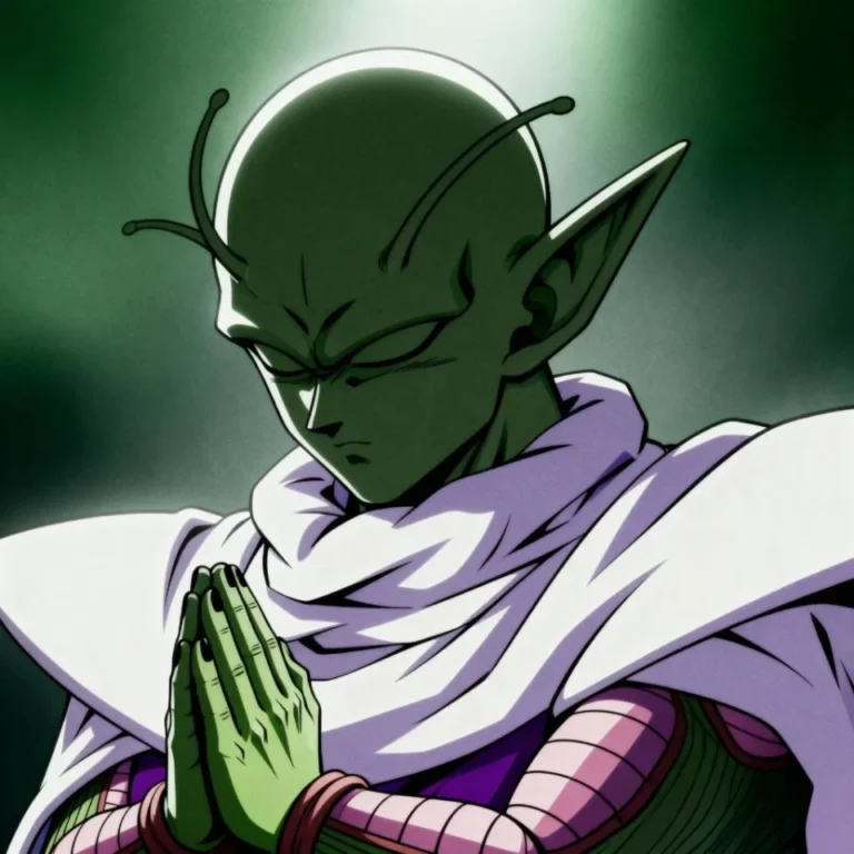 Manga panel Piccolo profile picture showing serious expression