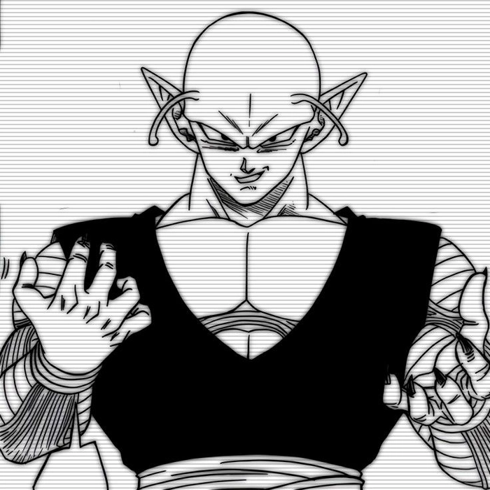 Funny Piccolo profile picture meme edit with playful visual recontextualization