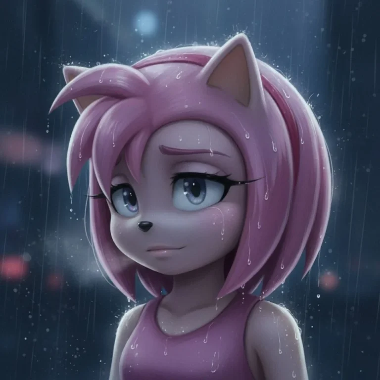 Amy Rose sad aesthetic introspective