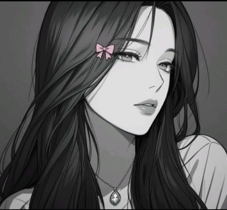 Anime girl sad aesthetic PFP with soft hair flow and pastel vulnerability lighting