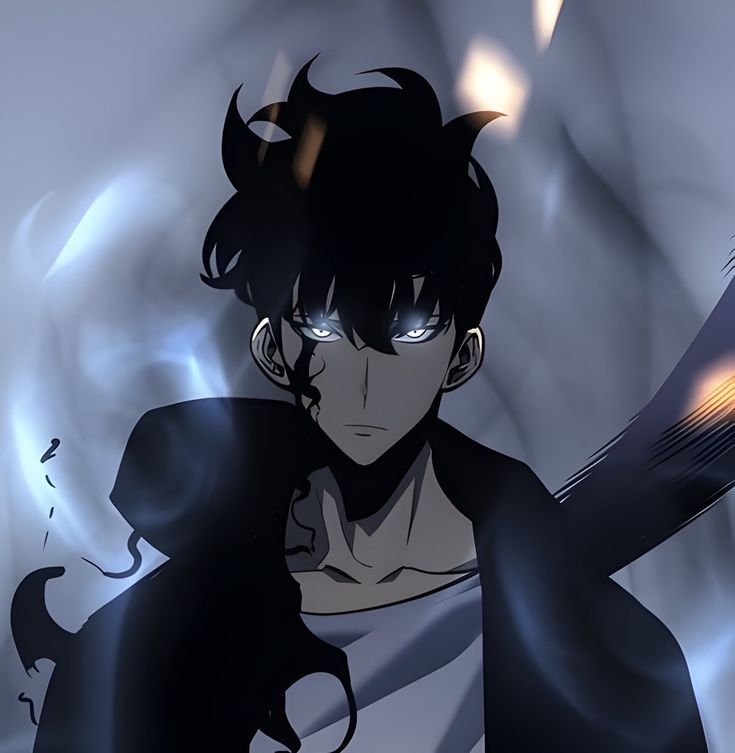 Solo Leveling Discord PFP glowing eyes