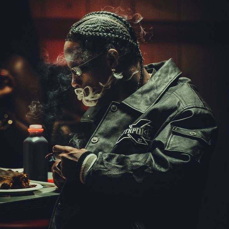 Travis Scott wallpaper cinematic wide composition for profile cropping