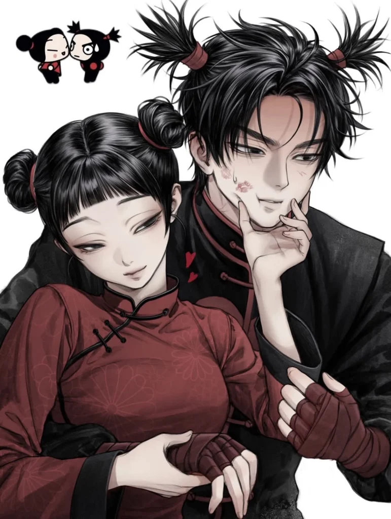 Y2K matching PFP complementary editing shared overlays