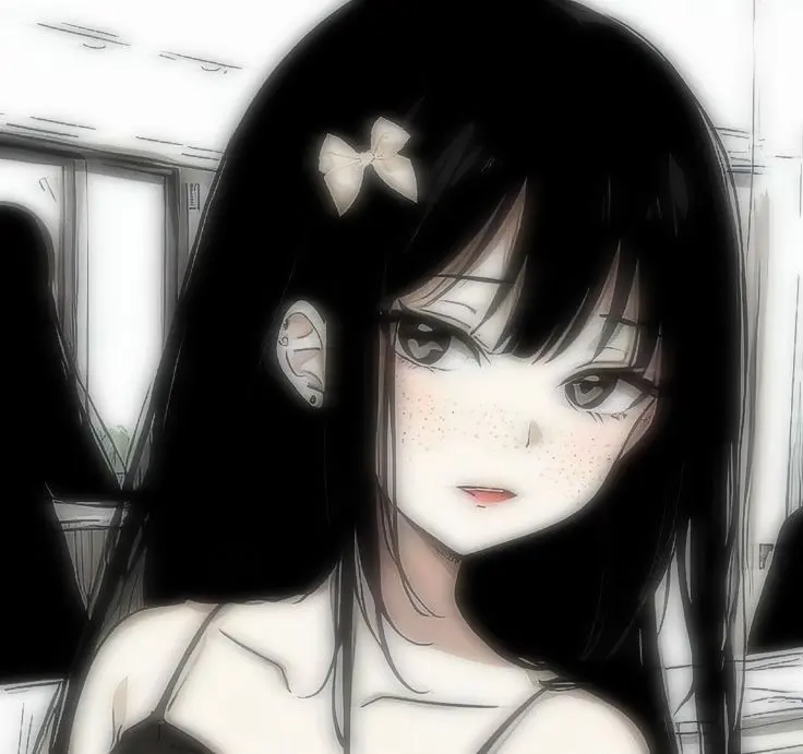 Y2K PFP anime expressive eyes chrome